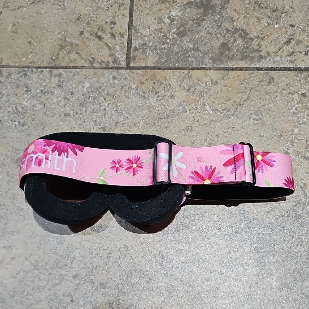 SMITH Youth Girls Floral Pink Ski Or Snowboard Goggles